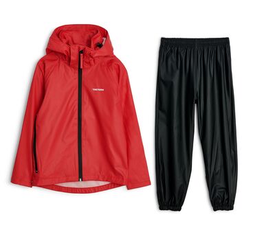 Tretorn Packable Regnsett, Bright Red