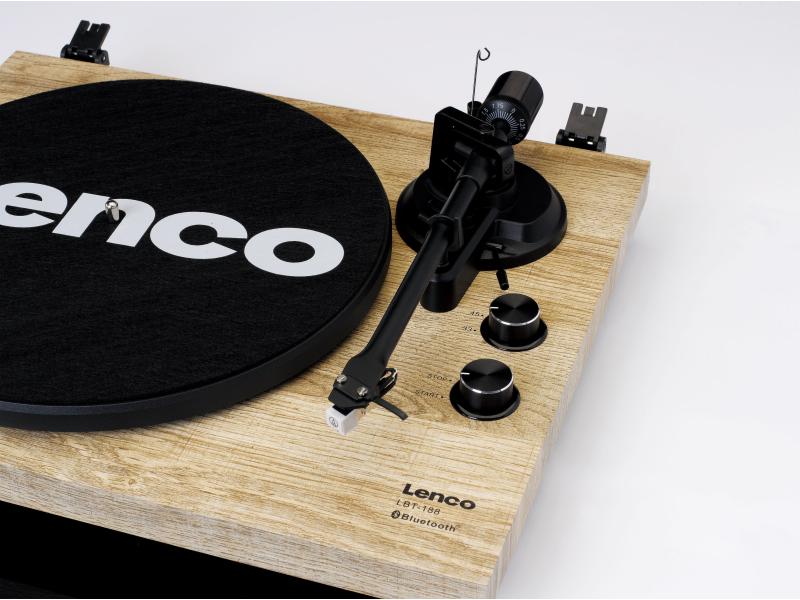 Lenco Plattenspieler LBT-188 Hellbraun Plattenspieler mit Bluetooth