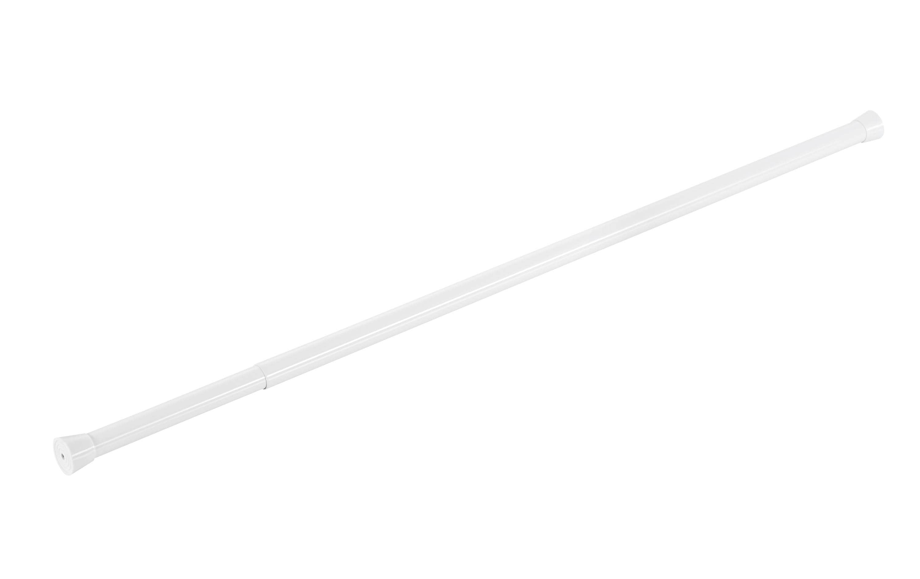 Duschvorhangstange Basic 75 - 130 cm, Ø 21 mmAusziehbare Duschvorhangstange in Weiss