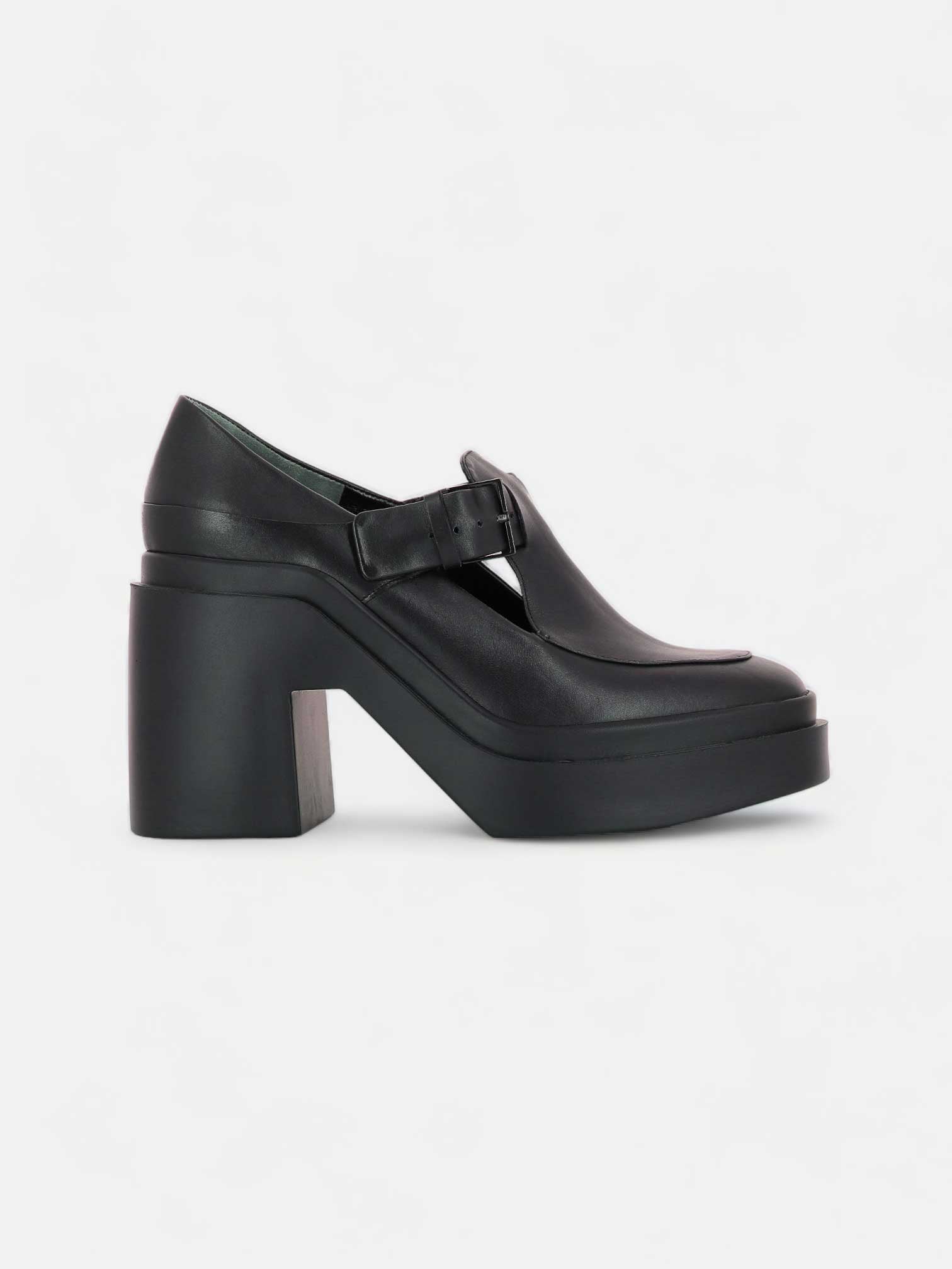 DERBIES - NADEGE derbies, calfskin black || OUTLET