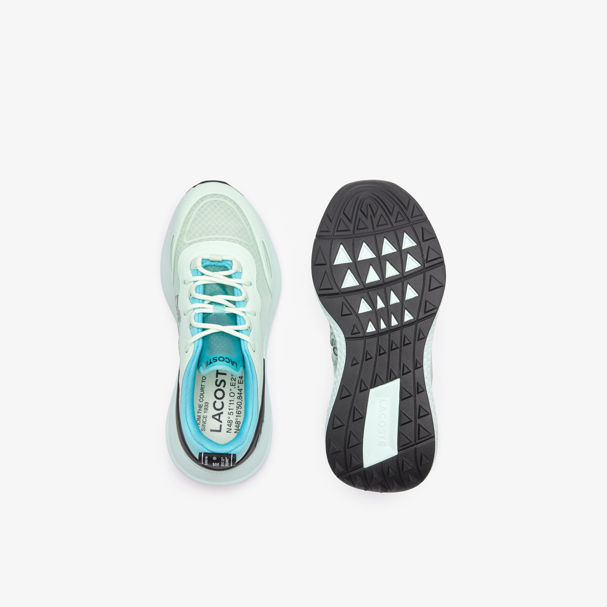 Sneakers Active 4851 femme en textile color-block Sneakers - Bleu - Lacoste - Femme