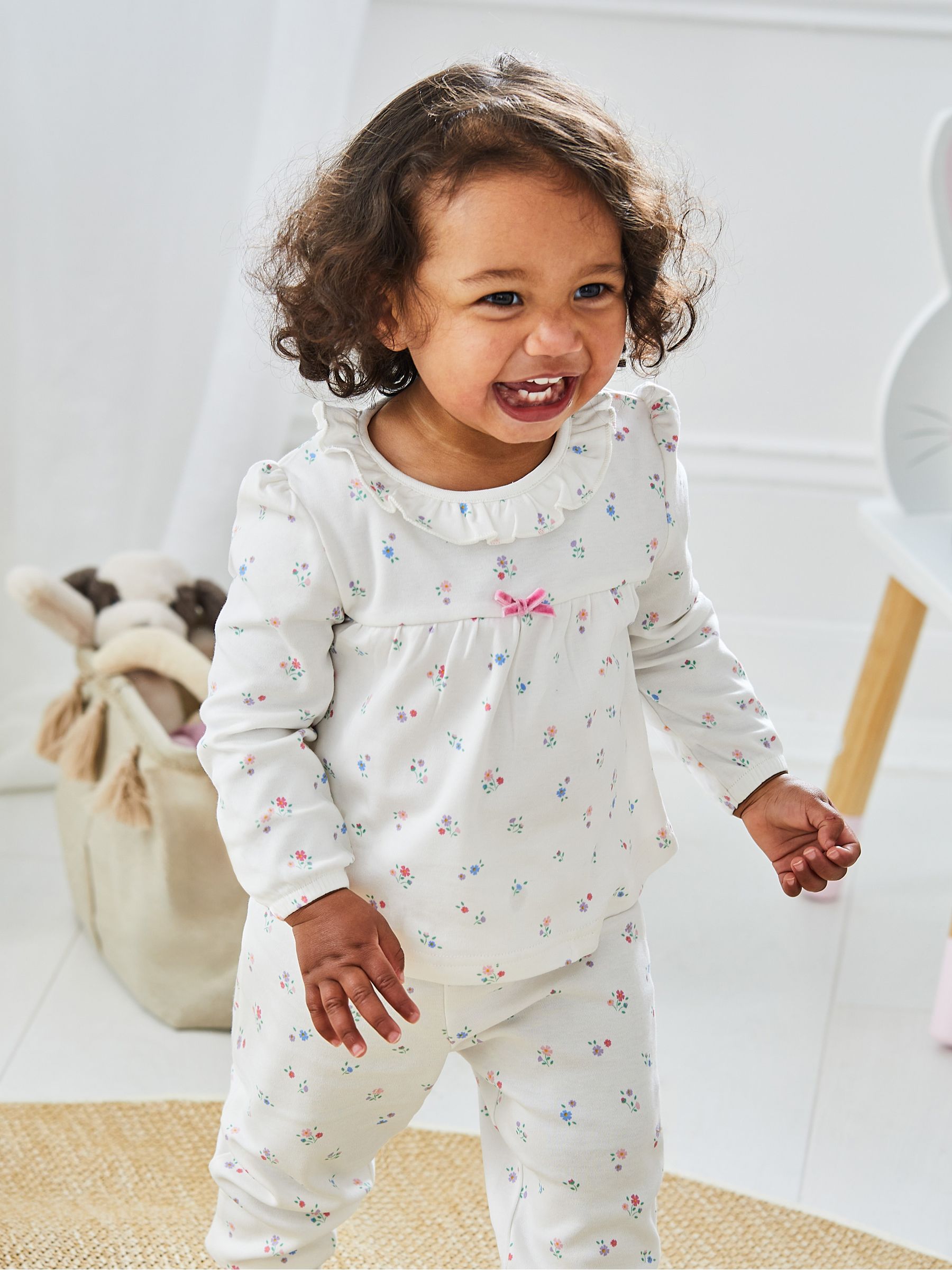 JoJo Maman Bébé - Mooie jersey pyjama met fijne print