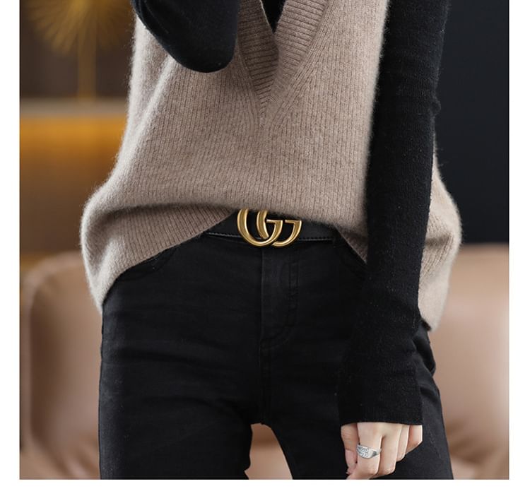 Gistinty - V-hals effen vest