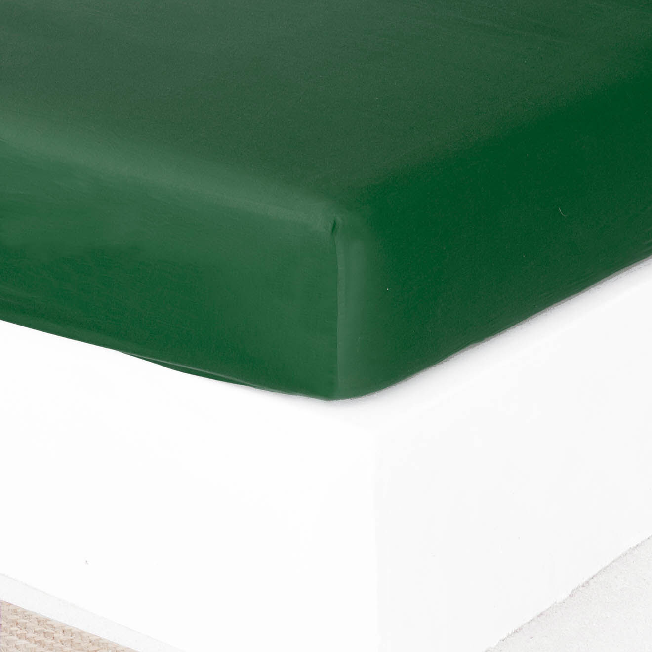 Febronie Drap housse 100% Satin de Coton Julia vert sauge