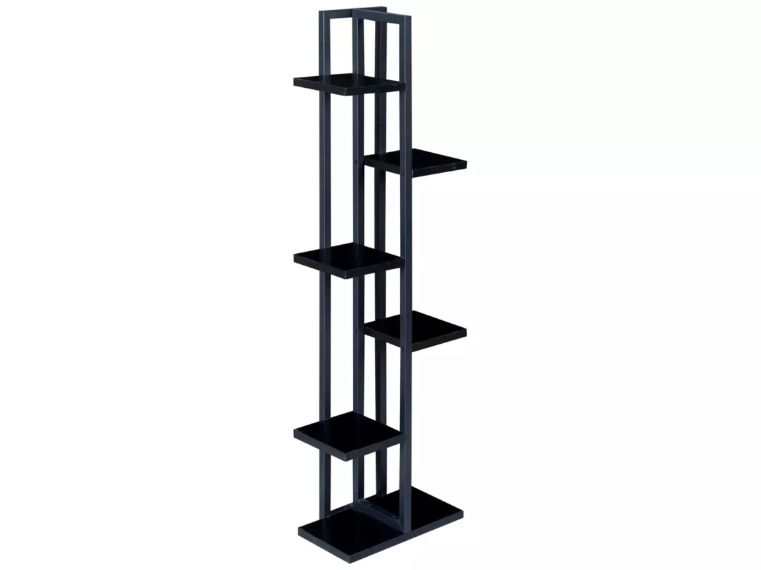 Support de plantes Tohmajärvi à 5 niveaux 120 x 34 x 21 cm noir [en.casa]