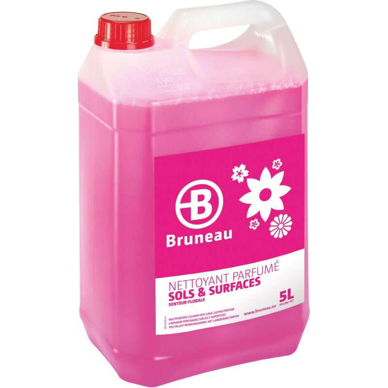Nettoyant sols et surfaces Bruneau floral - Bidon de 5 L