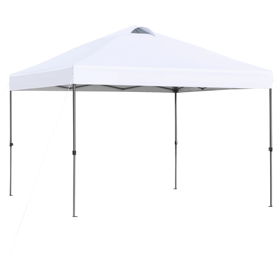 Outsunny Pop-Up-Pavillon zusammenfaltbar weiß