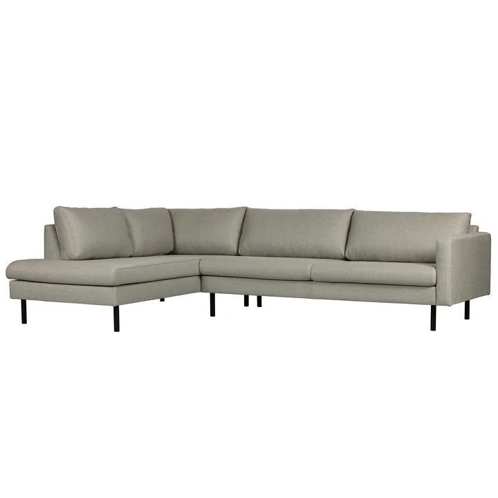 Nuuck - Mette Ecksofa, 282 x 92 cm, Recamiere rechts, hellgrau