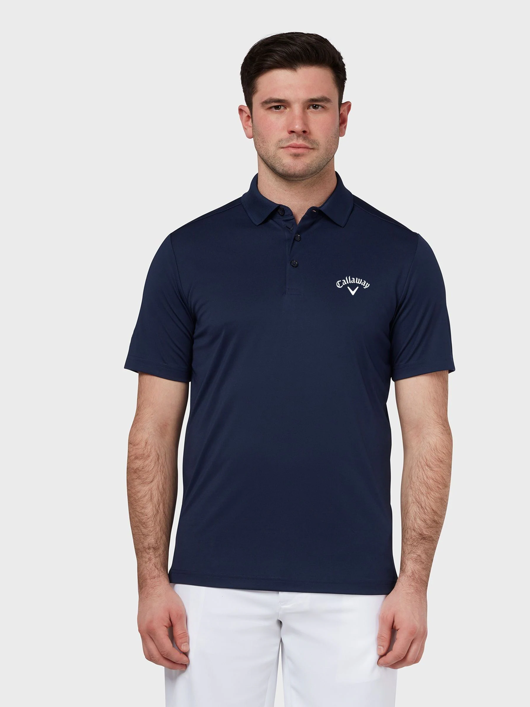 Callaway Apparel - Tournament - Blauw poloshirt met logo links op de borst