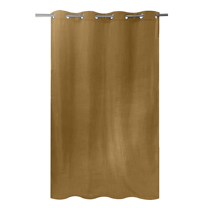 Rideau occultant Ornami thermique Tundra L.240 x l.140 cm jaune