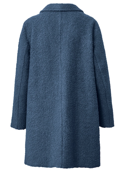 Kurzmantel, Straight Fit, Bouclé, Revers, Langarm