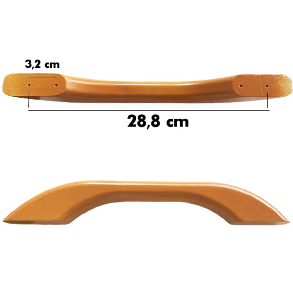 Main courante en bois d'érable 35cm