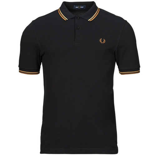 Fred Perry - TWIN TIPPED FRED PERRY SHIRT - Noir / Marron