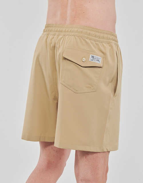 Polo Ralph Lauren - MAILLOT DE BAIN UNI EN POLYESTER RECYCLE Camel