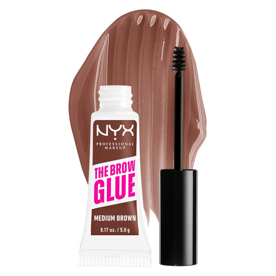 NYX Professional Makeup The Brow Glue Instant Styler 03 Medium Brown 5g