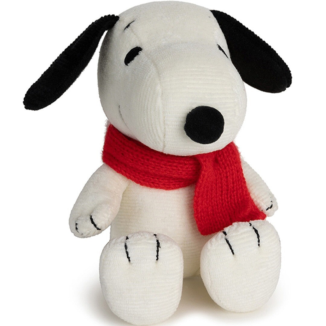 Bon ton toys knuffelhond snoopy met sjaal 17cm
