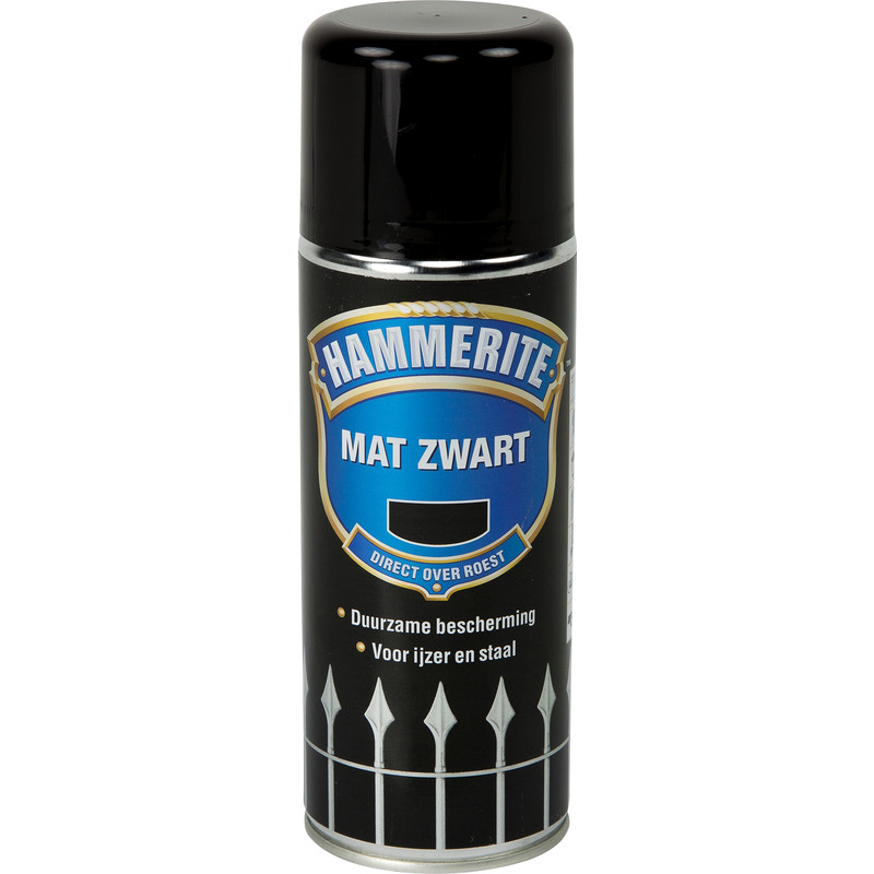 Hammerite metaallak 400ml mat zwart