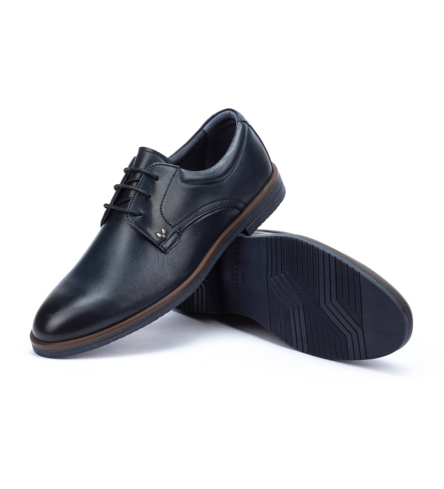 Sapatos Martinelli Douglas em couro azul marinho