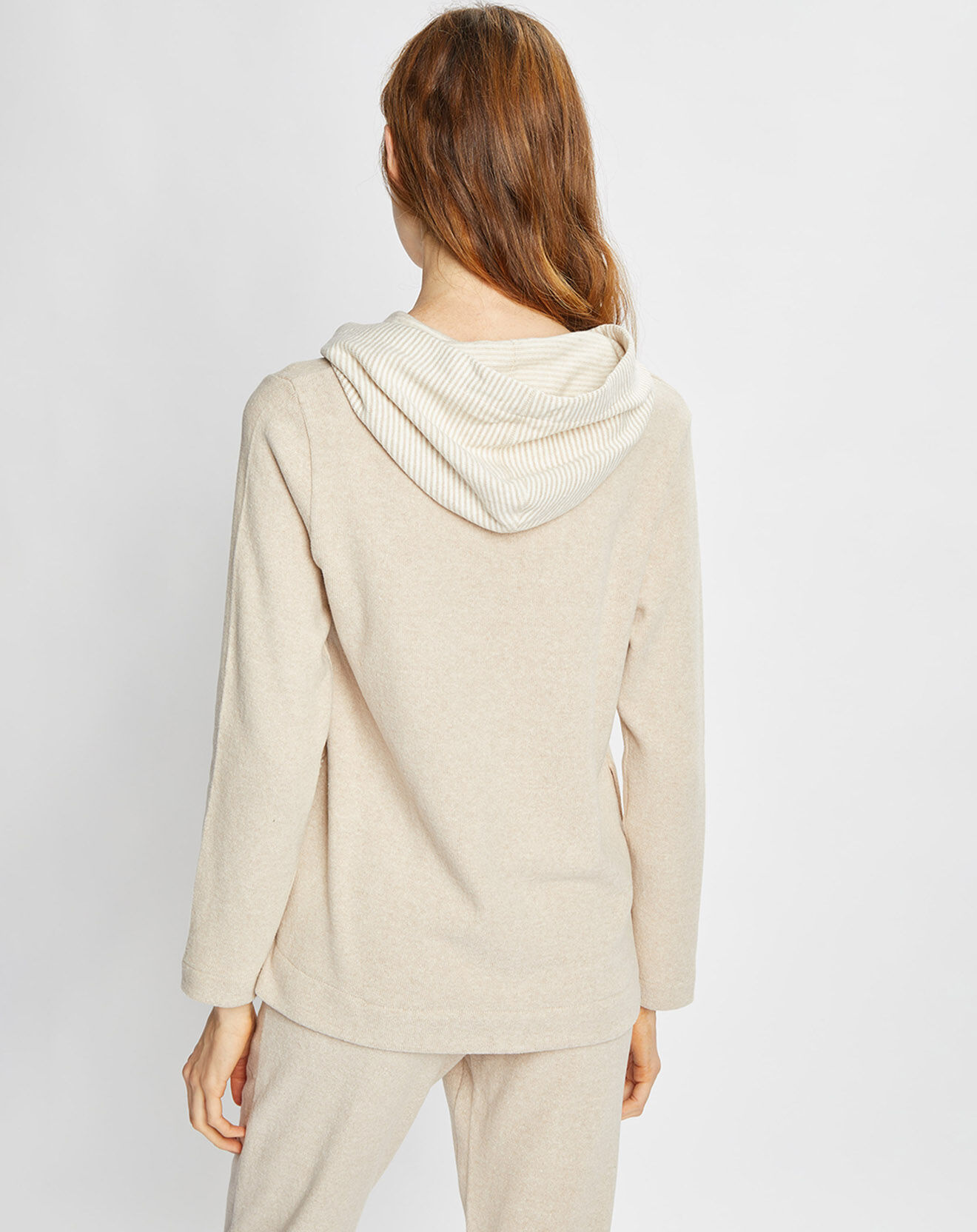Le Chat Sweat Sweethome beige/blanc