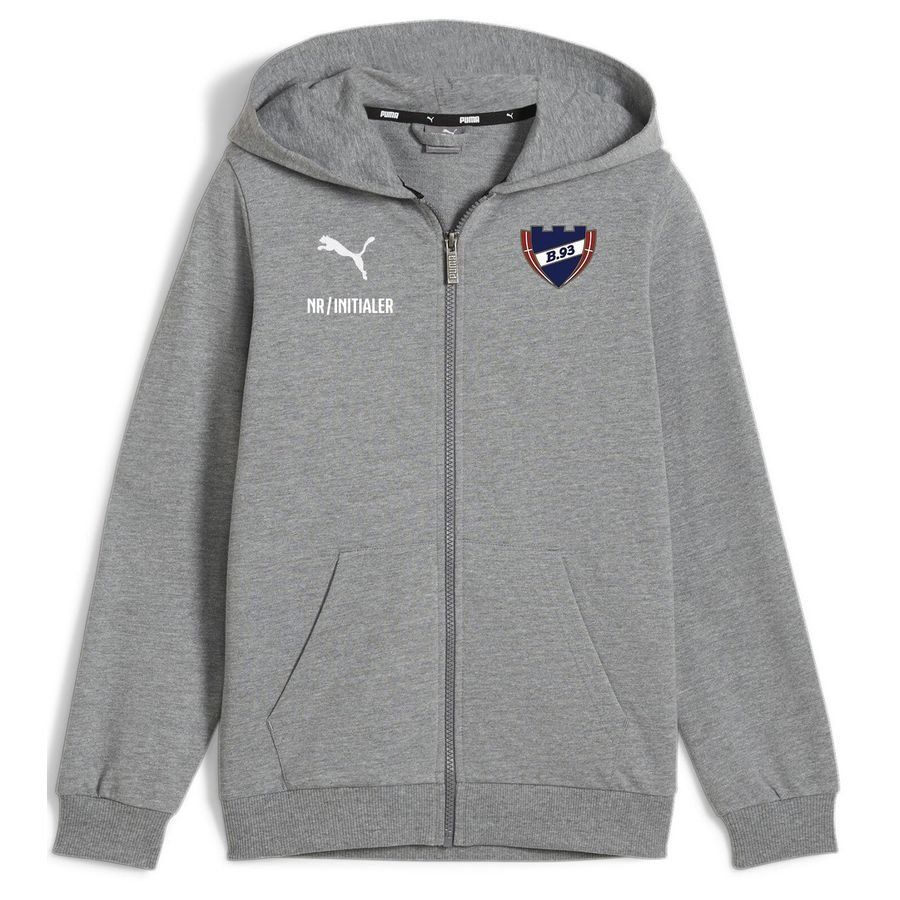 B.93 Sweat à Capuche Full Zip - Gris/Blanc Enfant