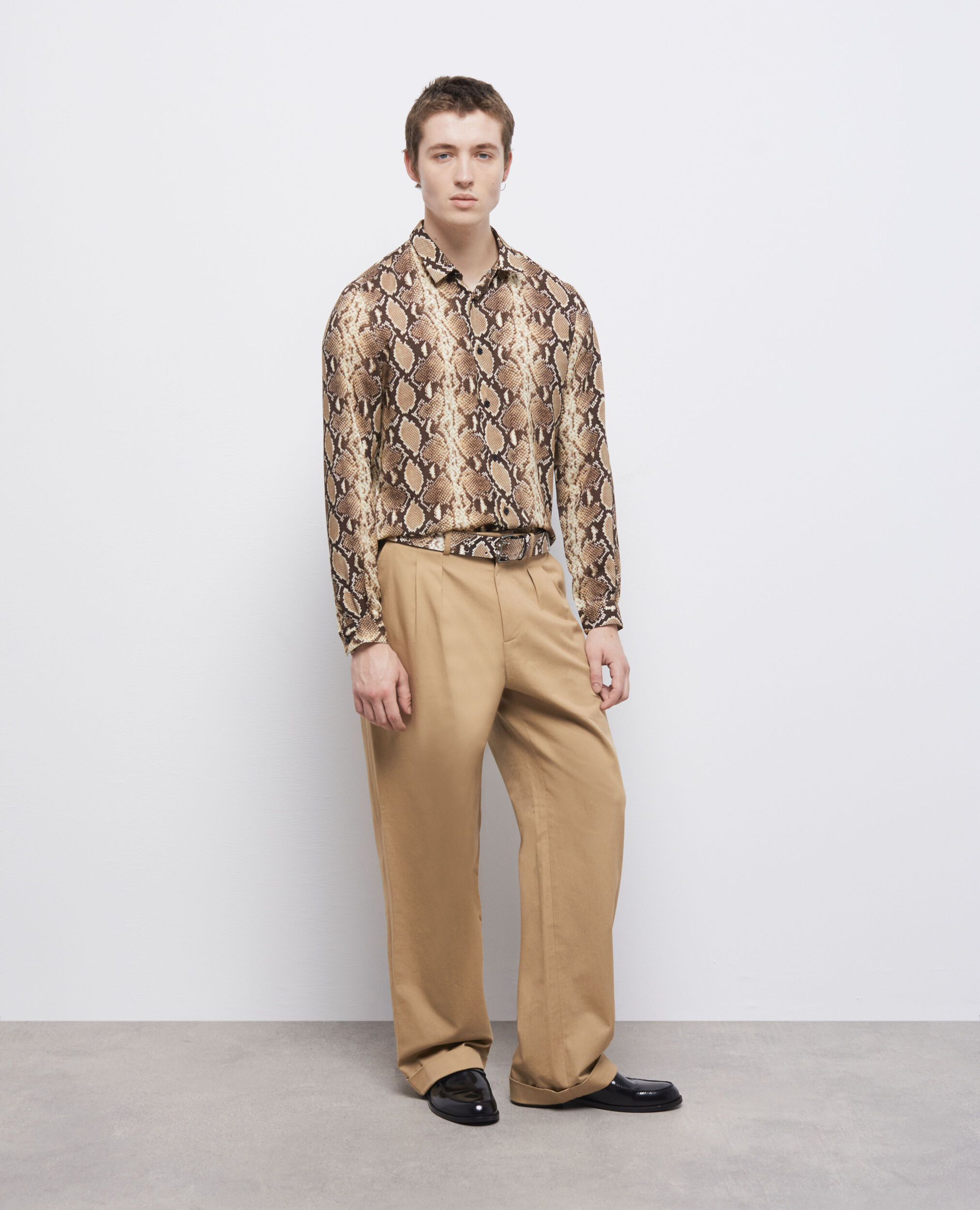 Chemise casual python
