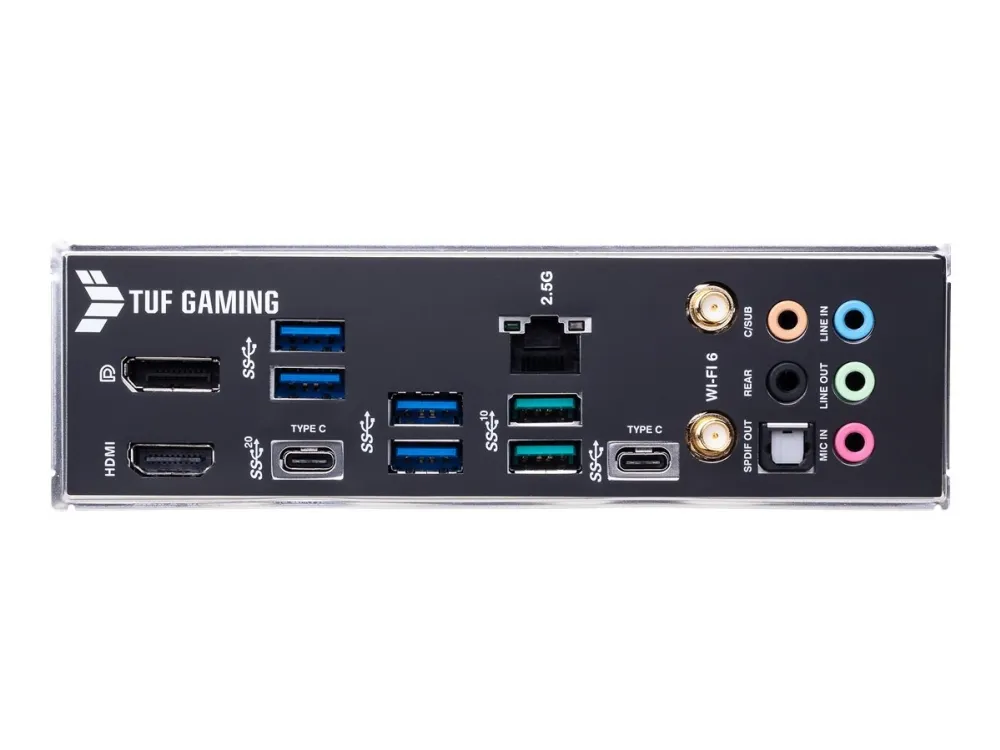 [OUTLET] - ASUS TUF GAMING Z690-PLUS WIFI - Bundkort - ATX - LGA1700 sokkel - Z690 Chipset - USB-C Gen1, USB 3.2 Gen 1, USB 3.2 Gen 2, USB-C Gen 2x2 - 2.5 Gigabit LAN, Wi-Fi 6, Bluetooth - onboard grafik (CPU påkrævet) - HD Audio (8-kanaler)