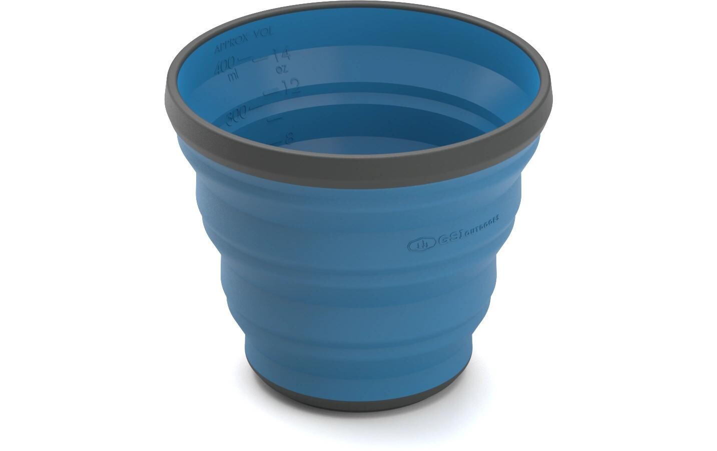Outdoor-Becher GSI Escape Cup 503 mlEffizienter, flach zusammenfaltbarer Silikonbecher
