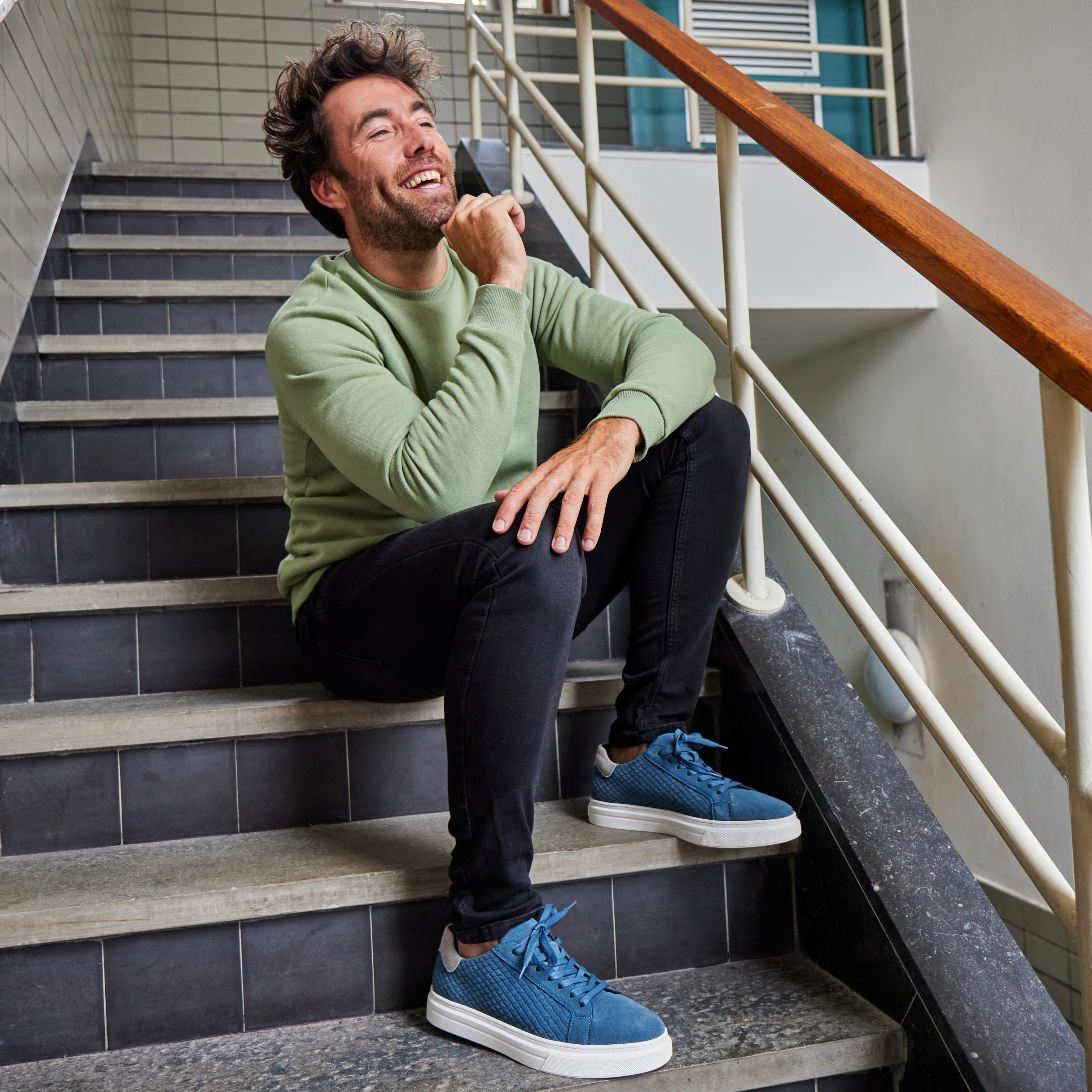 Blue Essential Sneakers