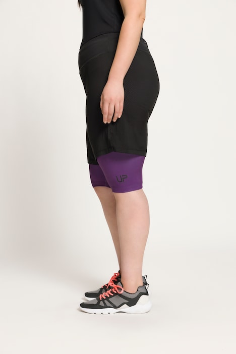 2-in-1-Shorts, Innen-Leggings, Zipptasche