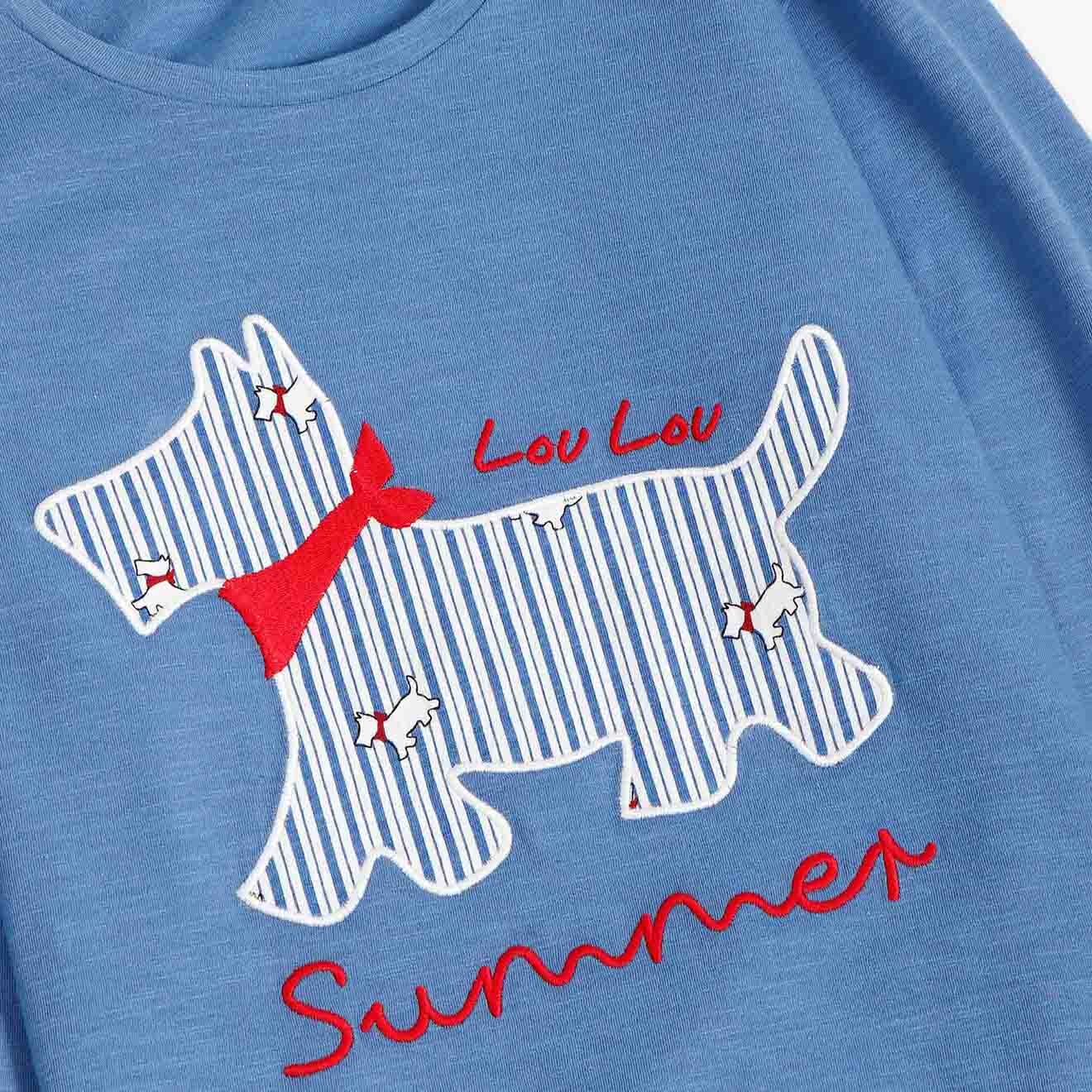 Admas Pyjama Lou Lou summer haut manches longues & Pantalon bleu