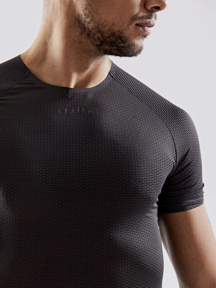 Craft Pro Dry Nanoweight Ondershirt Korte Mouwen Zwart Heren