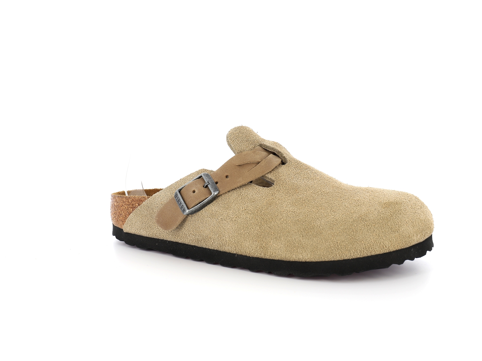 Birkenstock-BOSTON LEVE Nubuck Taupe