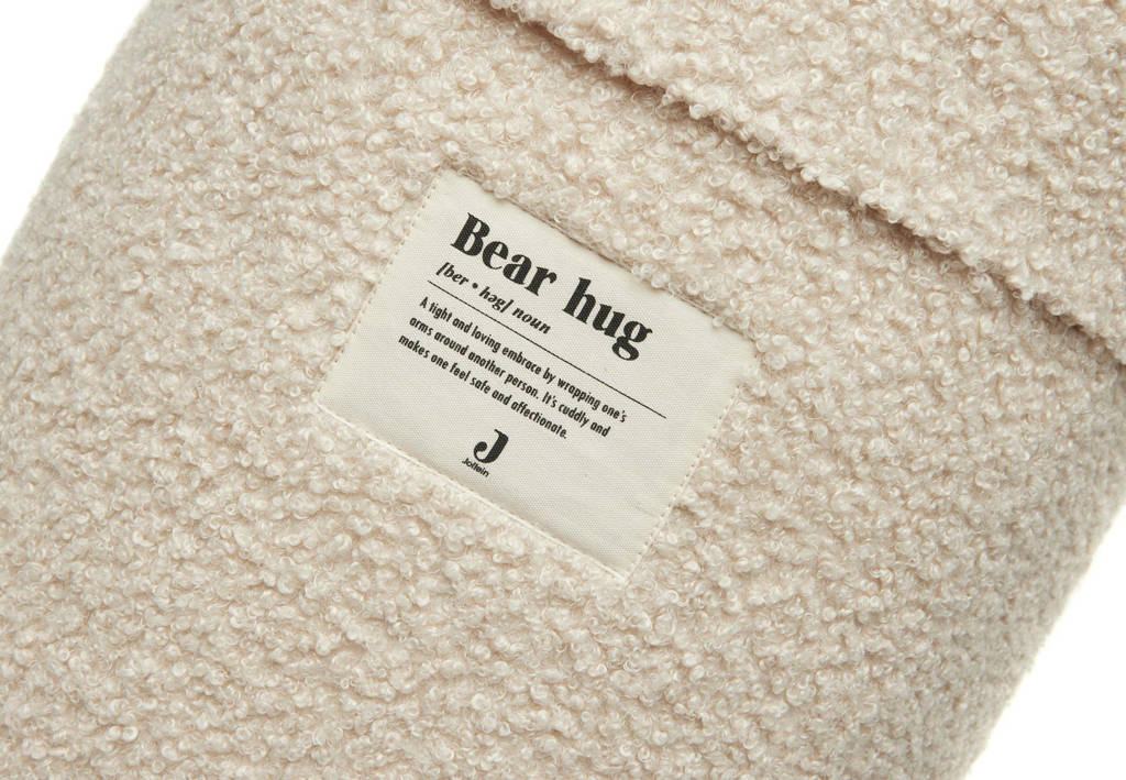 Geweldig mooi teddy mandjeopbergmand Boucle Naturel