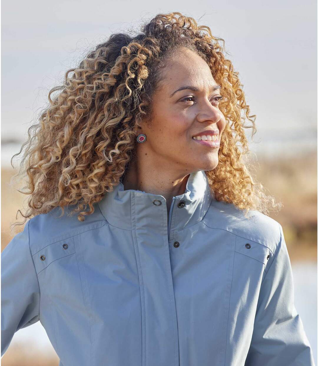 Parka Coupe-Vent Doublée Micropolaire