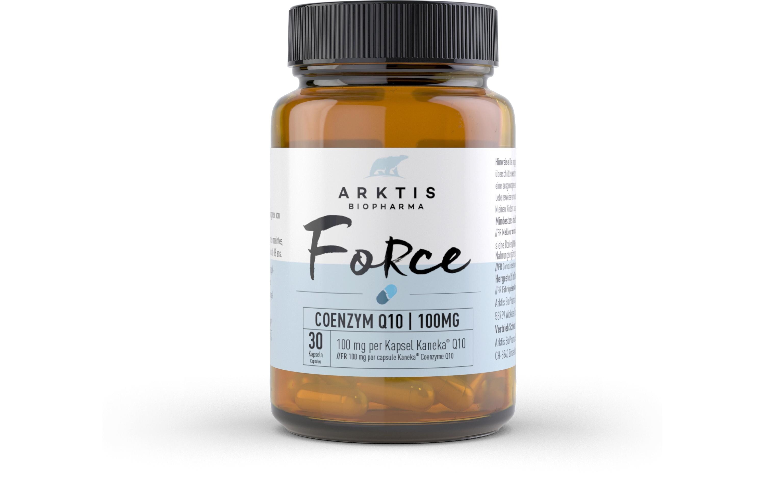 Force Coenzym Q10 30 KapselnVeganes Nahrungsergänzungsmittel mit Coenzym Q10