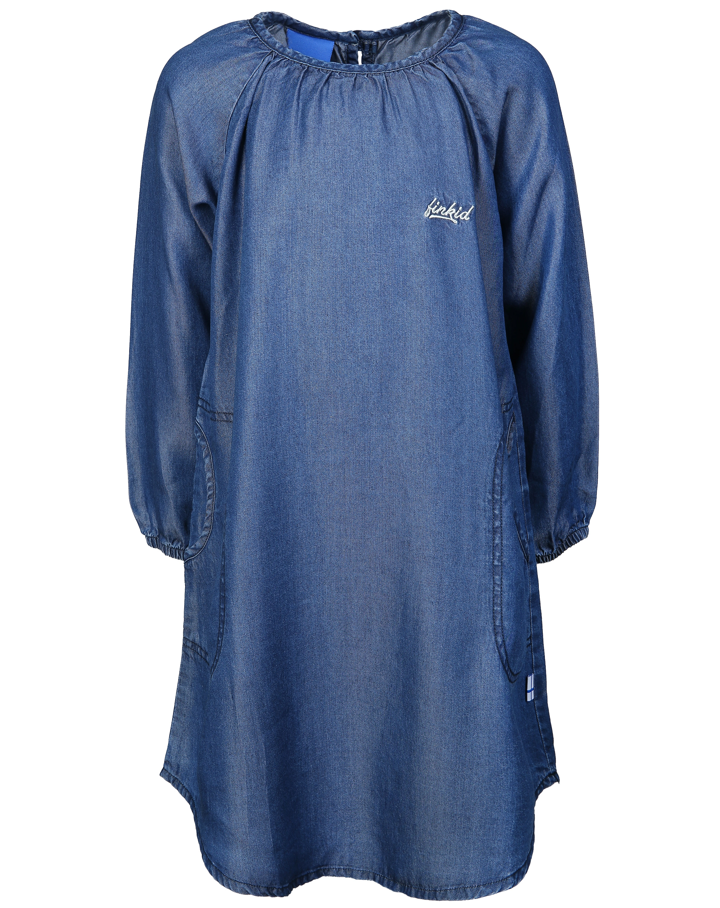 Langarmkleid PAULA DENIM in blau