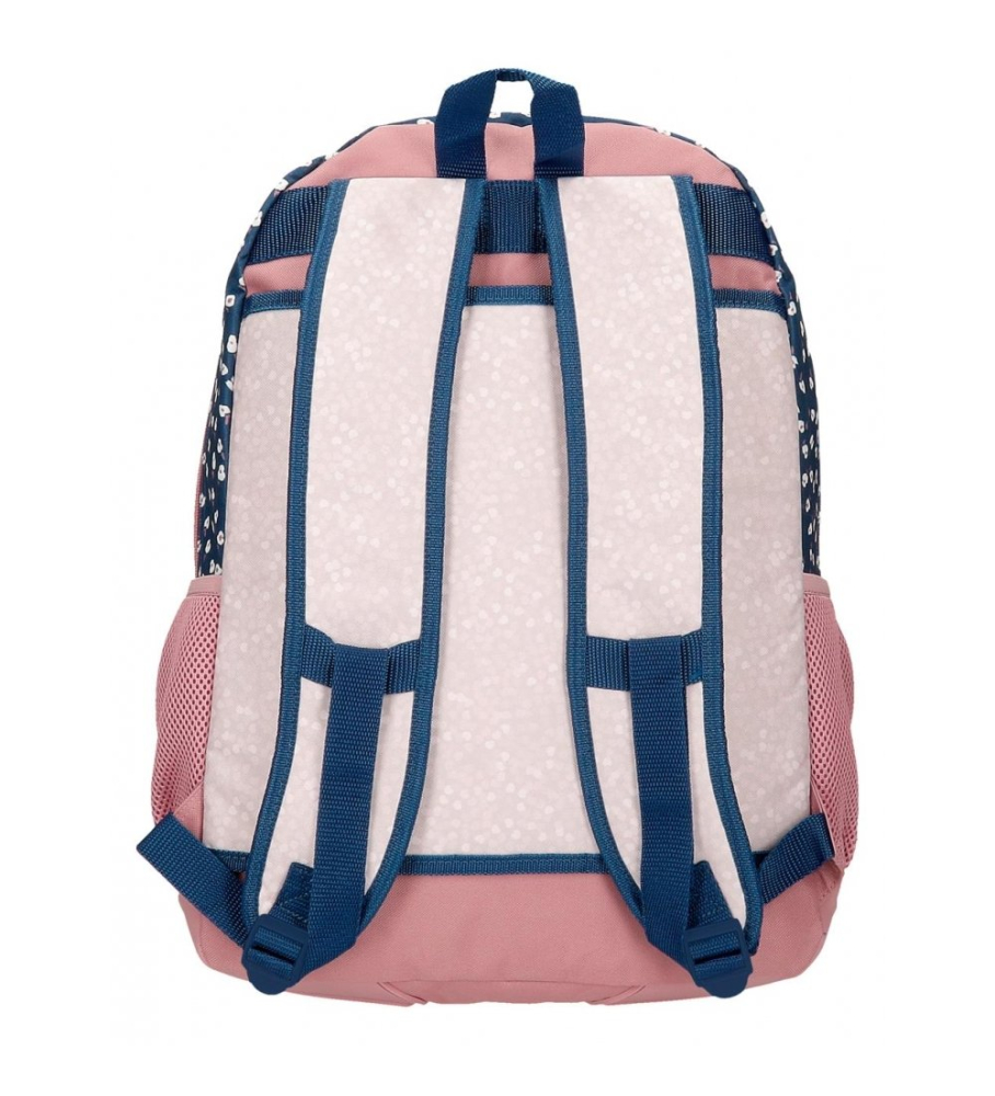 Roll Road Mochila Escolar One World Dos Compartimentos rosa, azul