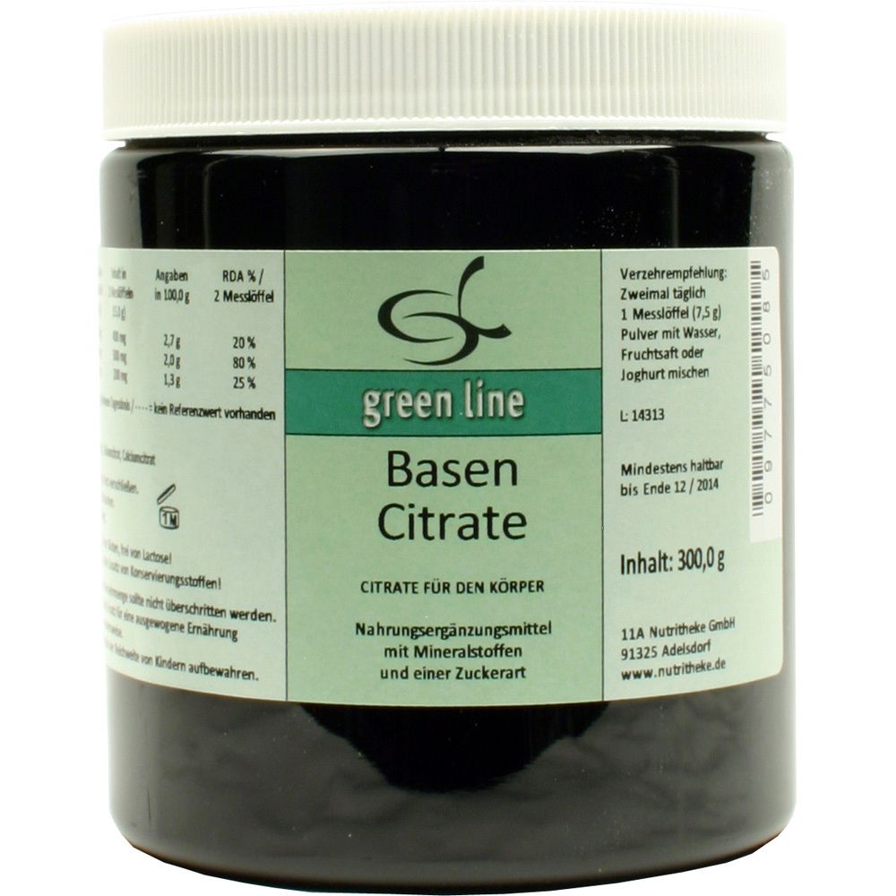 green line NUTRITHEKE Basencitrate
