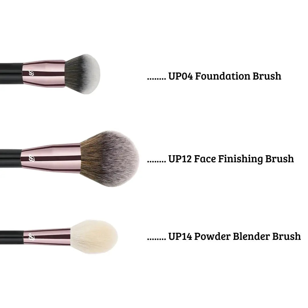 Ultimate Pro 3 pc Face Brush Set