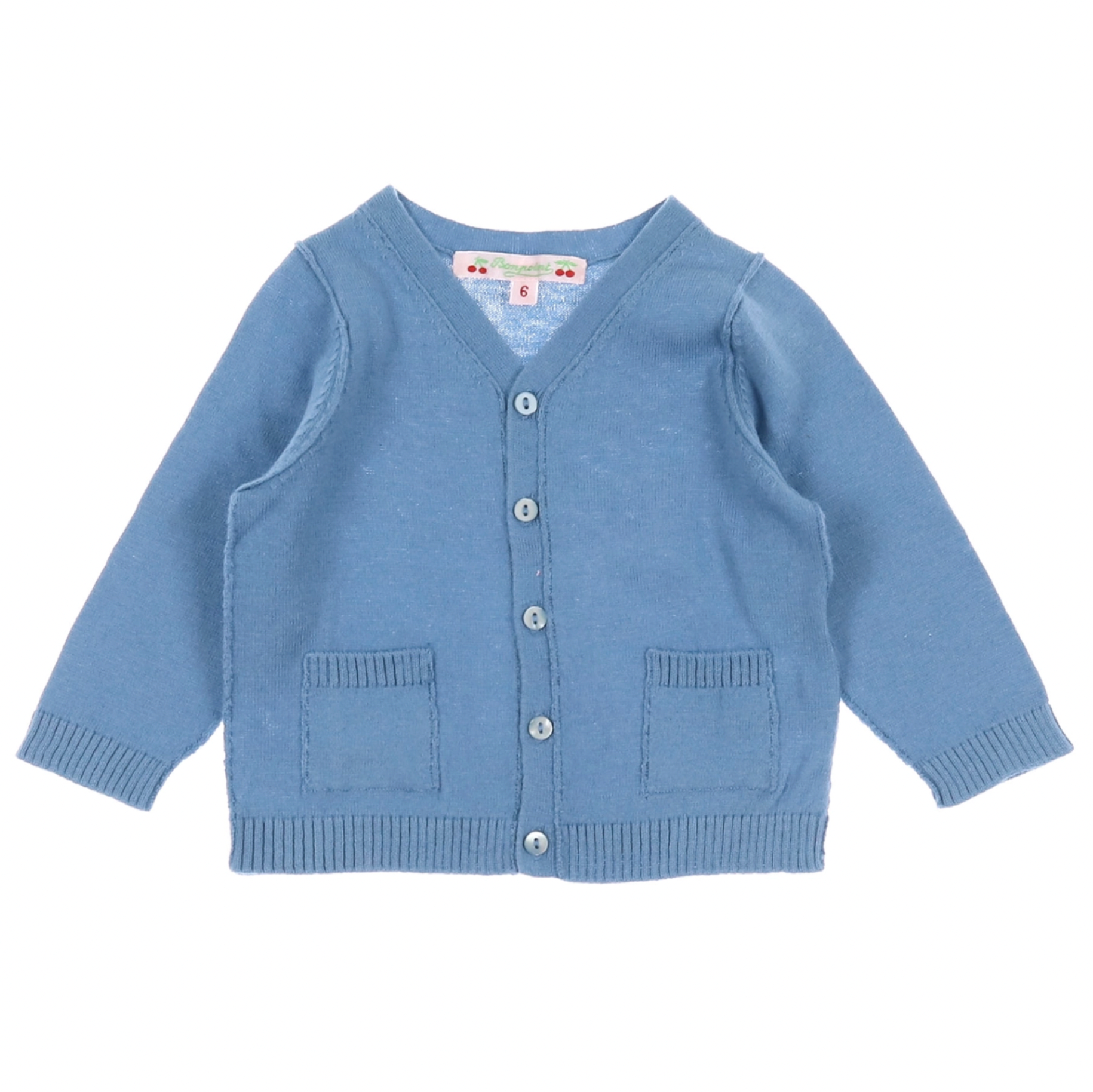 Cardigan bébé bleu - 6 mois | Bleu