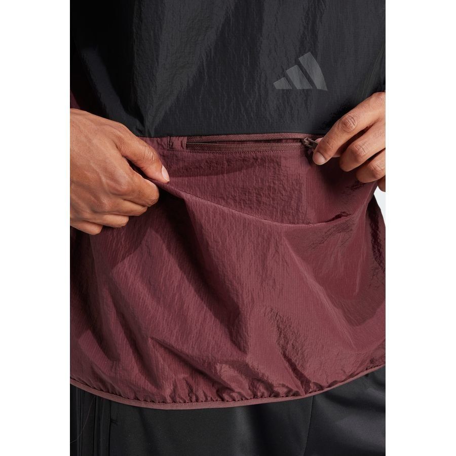Adidas Sweat-shirt toile demi-zip 3 bandes Future Icons