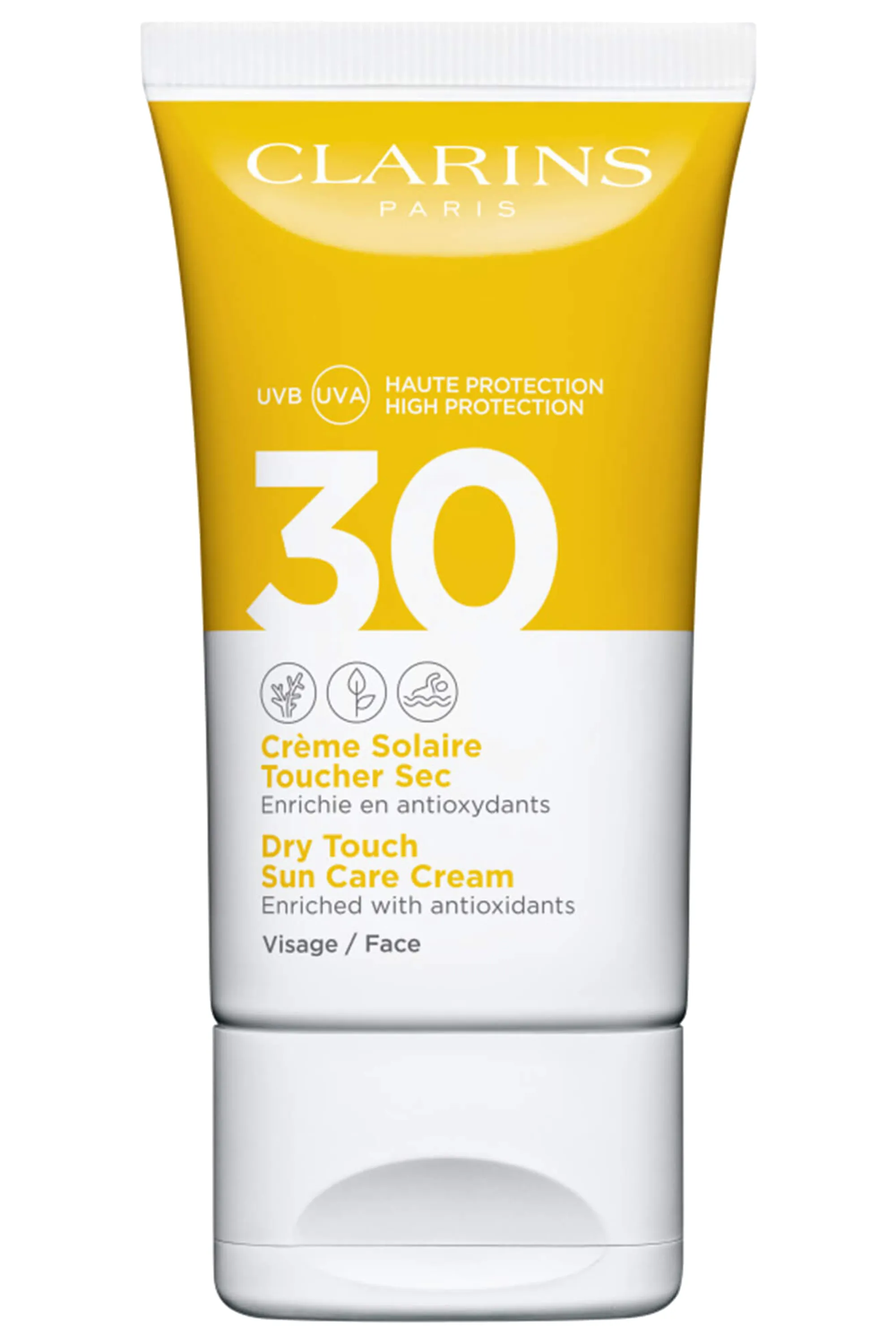Clarins Crème solaire visage toucher sec UVA/UVB SPF30-50 ml