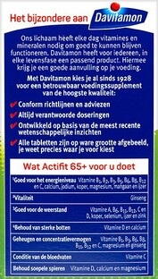 Davitamon Actifit 65 Plus Ginseng Tabletten 70TB