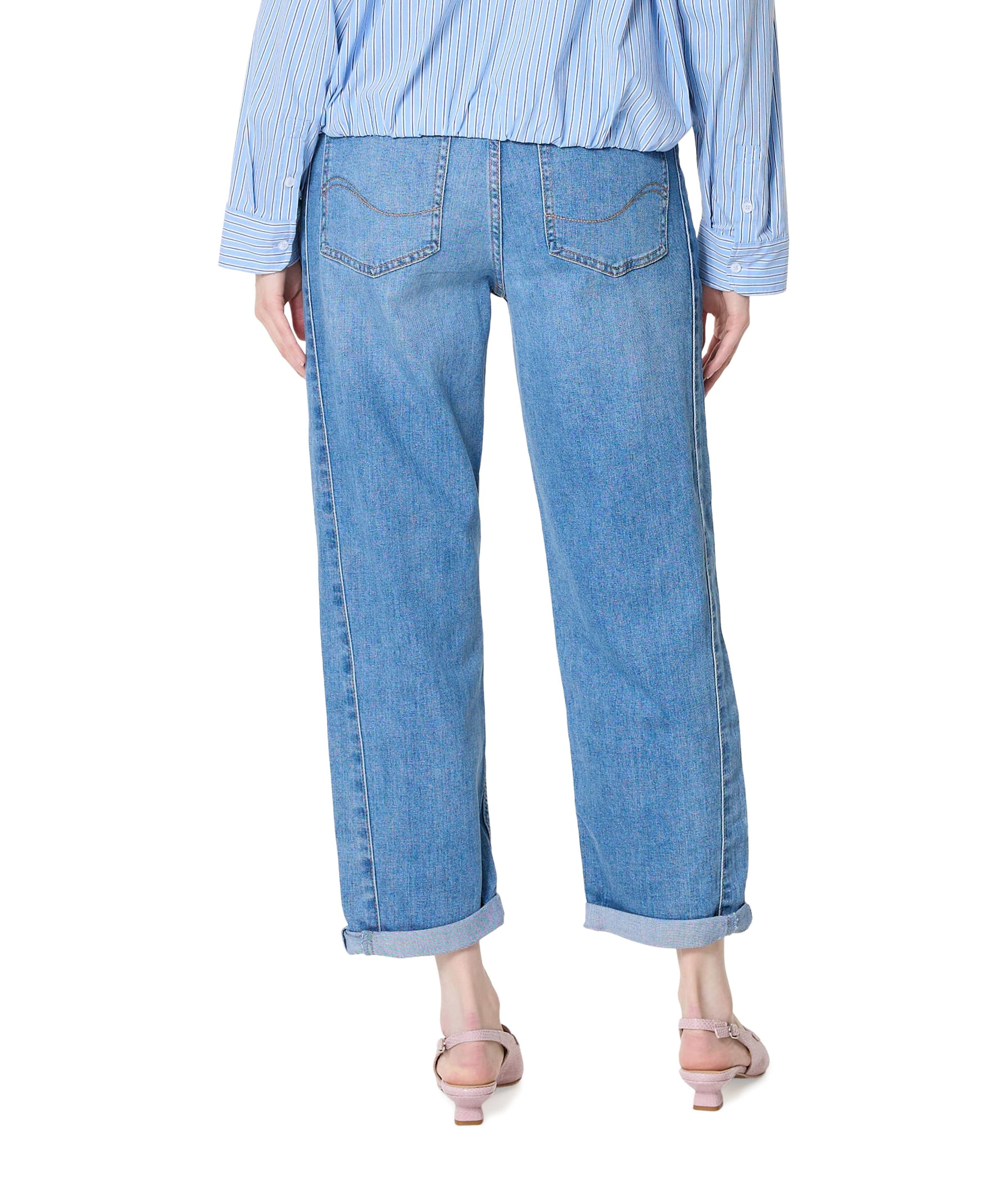 Red Button Caitlina Sidepatch Mid Stone dames jeans blauw