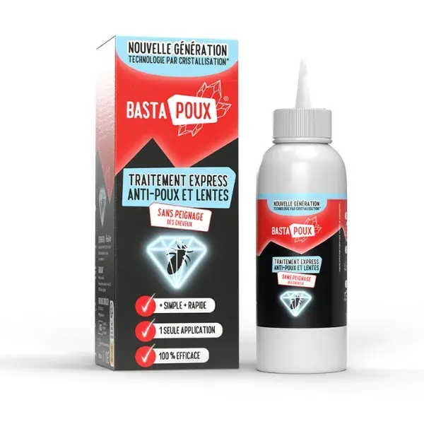 BASTAPOUX Tratamento Expresso Antipiolhos e Lêndeas 100ml