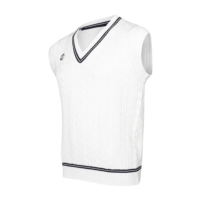 The Indian Maharadja Sleeveless Cable Knit Sweater Heren