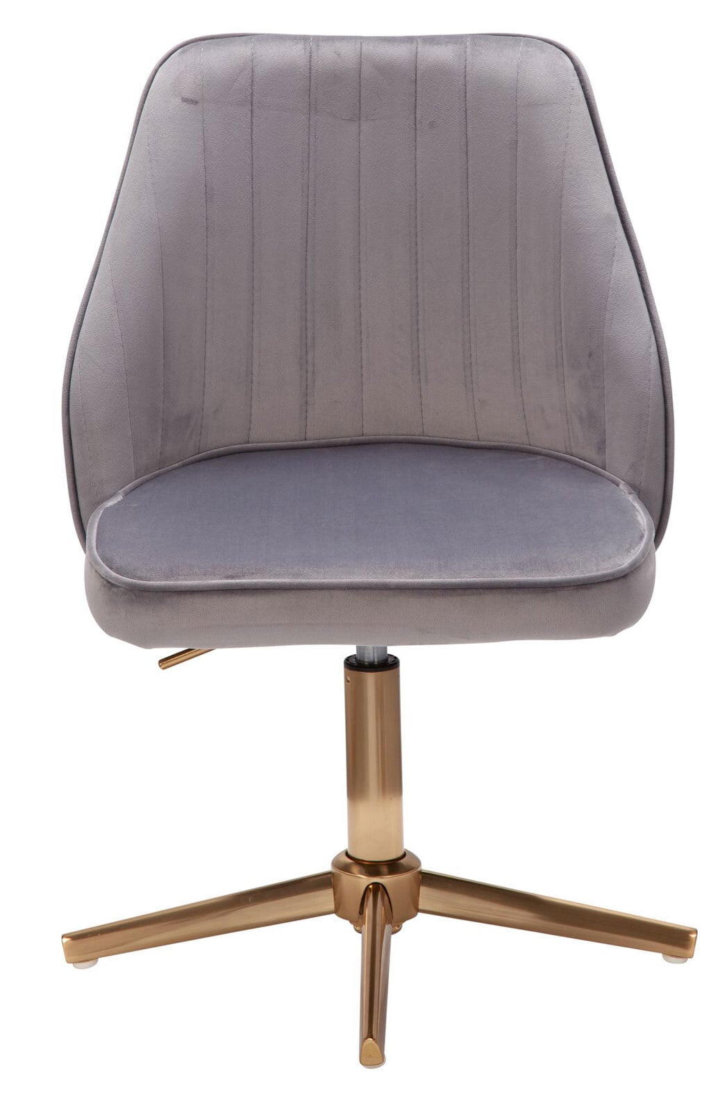 Drehstuhl Farsund 47 x 100 cm grau gold