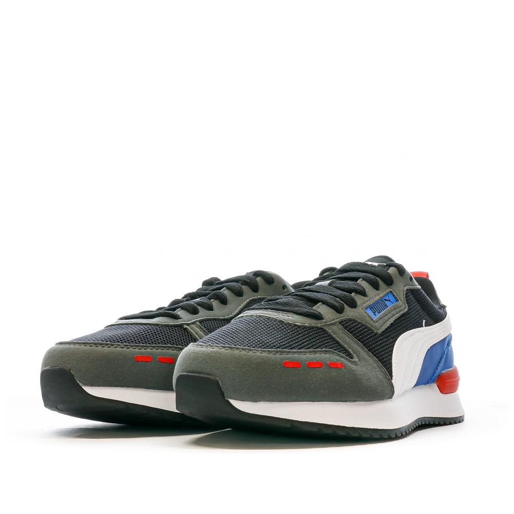 Puma Baskets Grises/Bleu Garçon Puma R78