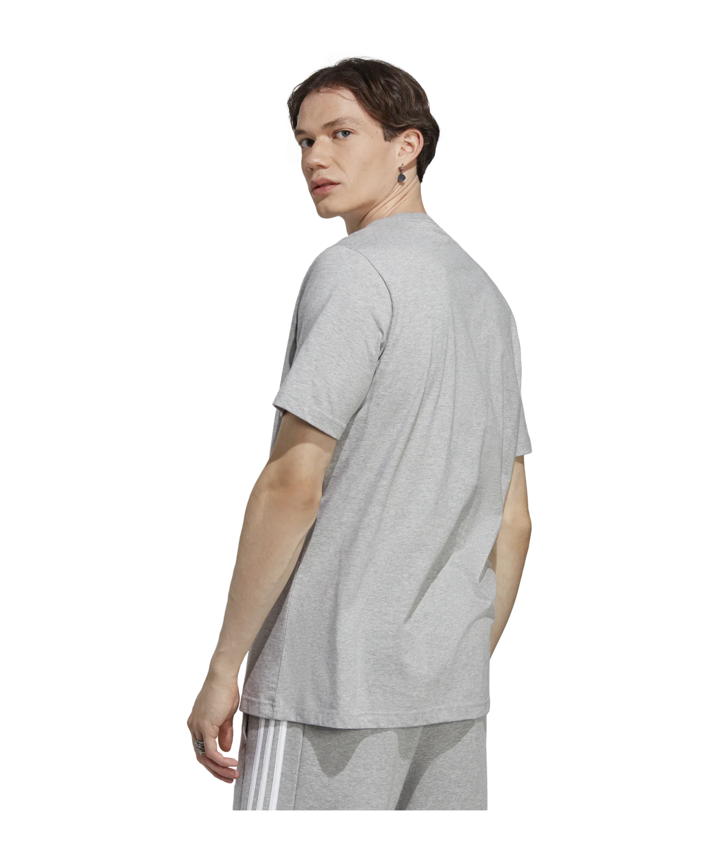 adidas Essentials Small Logo T-Shirt Grau