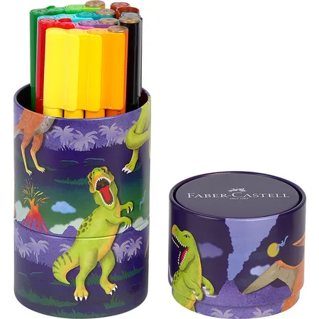 Faber-Castell Filzstift Connector Dino 20 Stifte